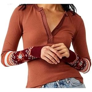 NWT We The Free People Micah Layering Cuff Combo XL Autumn